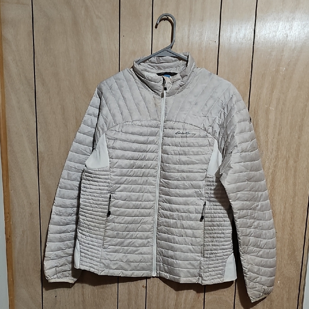 Eddie Bauer StormDown 800 Fill White Puffer Jacket Women’s XL